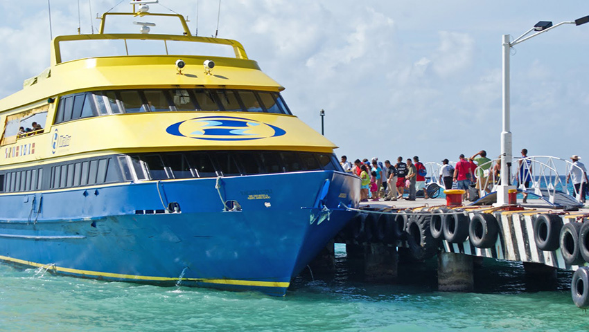Si viajas en ferry a Cozumel llegarás  al Muelle Playacar, esto es lo que pagarás por el trayecto.